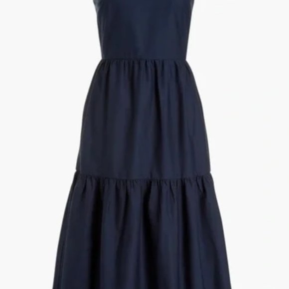 J Crew Embroidered Scalloped Tiered Dress size 4 - Picture 2 of 8